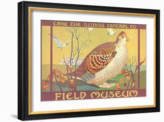 Poster for Field Museum with Quail-null-Framed Giclee Print