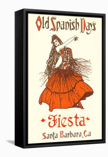 Poster for Fiesta Days, Santa Barbara, California-null-Framed Stretched Canvas