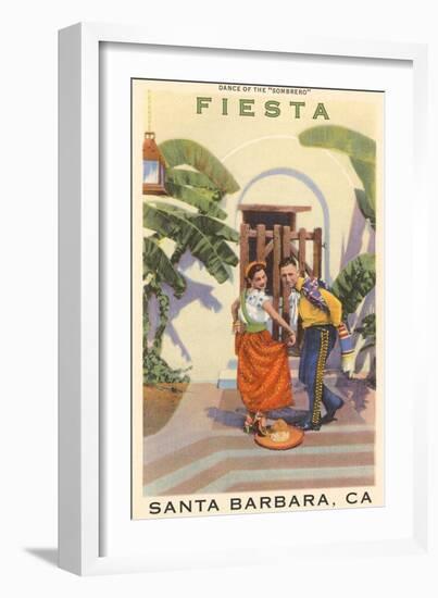 Poster for Fiesta Days, Santa Barbara, California-null-Framed Art Print