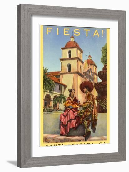 Poster for Fiesta Days, Santa Barbara, California-null-Framed Art Print