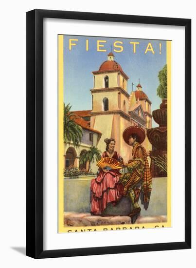 Poster for Fiesta Days, Santa Barbara, California-null-Framed Art Print