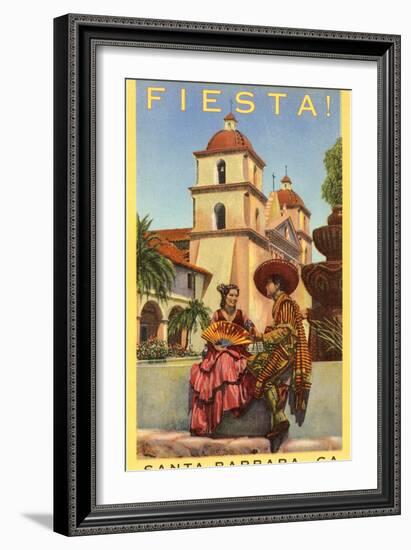 Poster for Fiesta Days, Santa Barbara, California-null-Framed Art Print