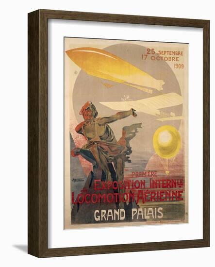 Poster for First International Exhibition of Aerial Locomotion-Ernest Montaut-Framed Giclee Print