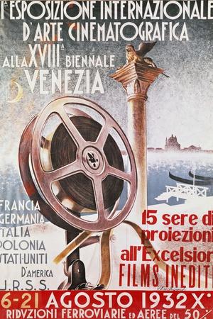 XVIII Display International Art Venice 1932 Biennale Poster