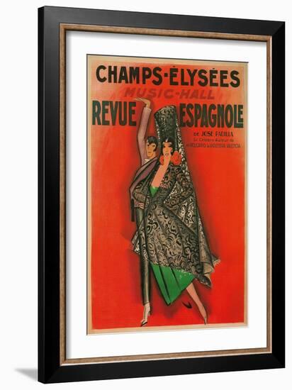 Poster for Flamenco Dancers-null-Framed Art Print