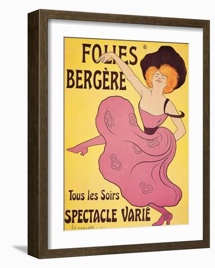 Poster for "Folies Berger"-null-Framed Giclee Print