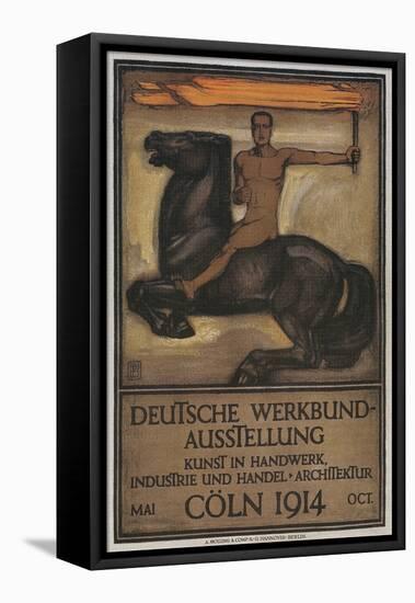 Poster for German Domestic Arts Exhibition-null-Framed Premier Image Canvas