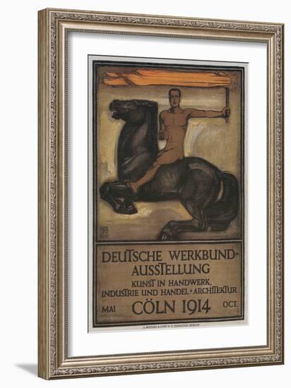 Poster for German Domestic Arts Exhibition-null-Framed Giclee Print