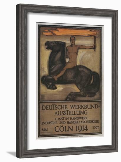 Poster for German Domestic Arts Exhibition-null-Framed Giclee Print