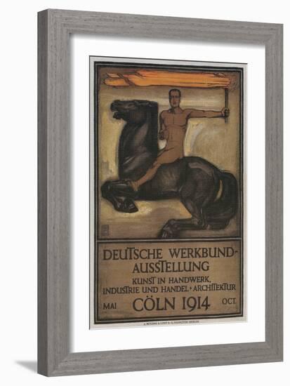 Poster for German Domestic Arts Exhibition-null-Framed Giclee Print