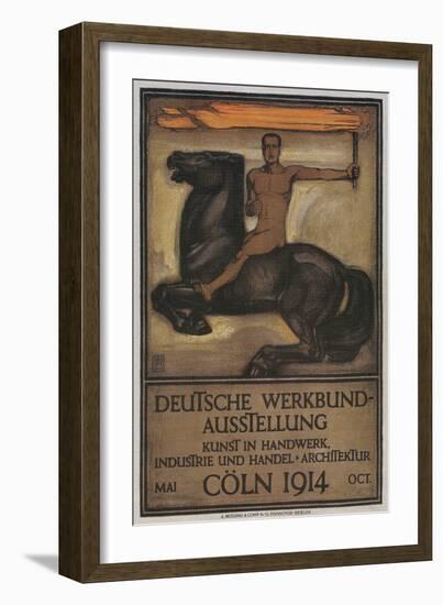 Poster for German Domestic Arts Exhibition-null-Framed Giclee Print