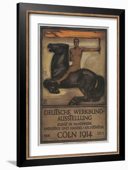 Poster for German Domestic Arts Exhibition-null-Framed Giclee Print