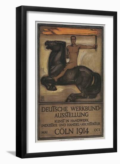 Poster for German Domestic Arts Exhibition-null-Framed Giclee Print