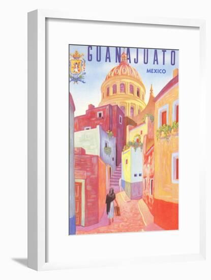 Poster for Guanajuato, Mexico, Colonial Streets-null-Framed Art Print