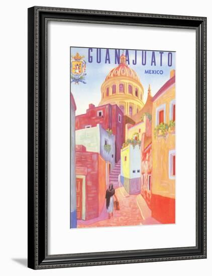 Poster for Guanajuato, Mexico, Colonial Streets-null-Framed Art Print