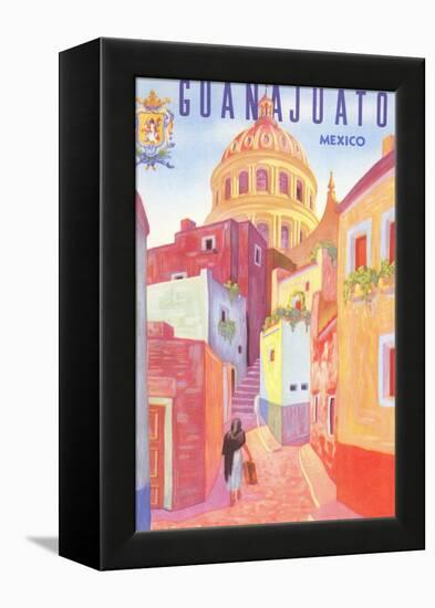 Poster for Guanajuato, Mexico, Colonial Streets-null-Framed Stretched Canvas