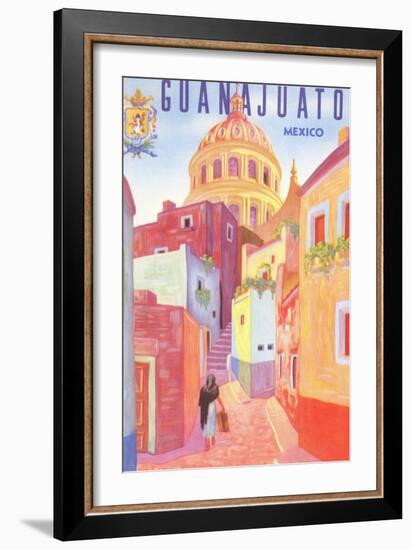 Poster for Guanajuato, Mexico, Colonial Streets-null-Framed Premium Giclee Print