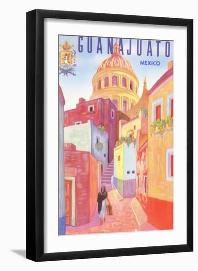 Poster for Guanajuato, Mexico, Colonial Streets-null-Framed Premium Giclee Print