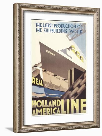 Poster for Holland America Line-null-Framed Art Print