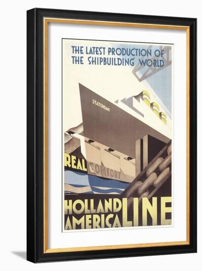 Poster for Holland America Line-null-Framed Art Print