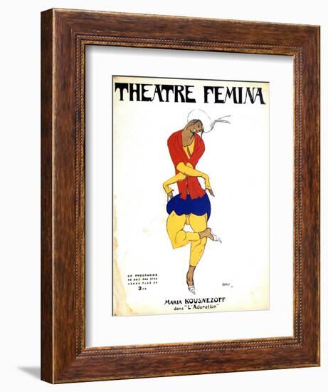 Poster for Igor Stravinsky's Ballet 'The Rite of Spring, 1911-Leon Bakst-Framed Giclee Print