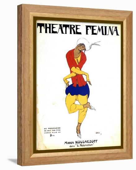 Poster for Igor Stravinsky's Ballet 'The Rite of Spring, 1911-Leon Bakst-Framed Premier Image Canvas