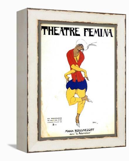 Poster for Igor Stravinsky's Ballet 'The Rite of Spring, 1911-Leon Bakst-Framed Premier Image Canvas