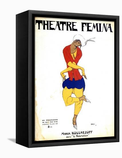 Poster for Igor Stravinsky's Ballet 'The Rite of Spring, 1911-Leon Bakst-Framed Premier Image Canvas