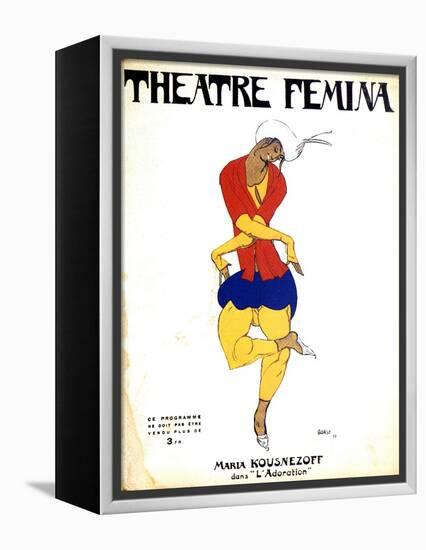 Poster for Igor Stravinsky's Ballet 'The Rite of Spring, 1911-Leon Bakst-Framed Premier Image Canvas