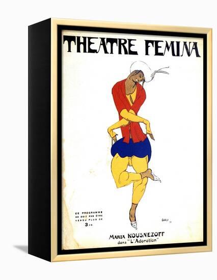 Poster for Igor Stravinsky's Ballet 'The Rite of Spring, 1911-Leon Bakst-Framed Premier Image Canvas