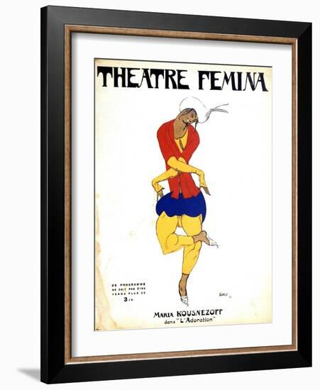 Poster for Igor Stravinsky's Ballet 'The Rite of Spring, 1911-Leon Bakst-Framed Giclee Print