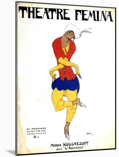 Poster for Igor Stravinsky's Ballet 'The Rite of Spring, 1911-Leon Bakst-Mounted Giclee Print
