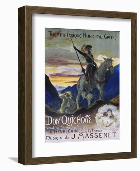 Poster for Jules Massenet's Opera Don Quichotte-null-Framed Giclee Print