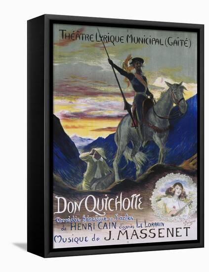 Poster for Jules Massenet's Opera Don Quichotte-null-Framed Premier Image Canvas