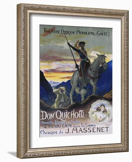 Poster for Jules Massenet's Opera Don Quichotte-null-Framed Giclee Print