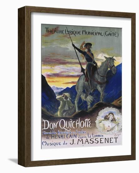 Poster for Jules Massenet's Opera Don Quichotte-null-Framed Giclee Print