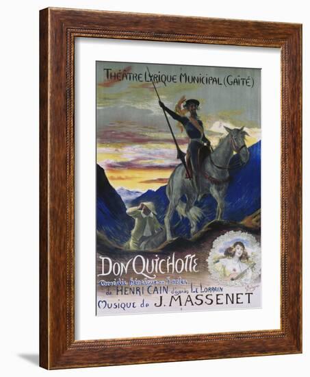 Poster for Jules Massenet's Opera Don Quichotte-null-Framed Giclee Print