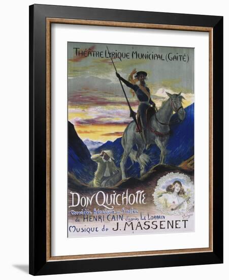 Poster for Jules Massenet's Opera Don Quichotte-null-Framed Giclee Print