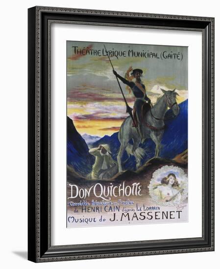 Poster for Jules Massenet's Opera Don Quichotte-null-Framed Giclee Print