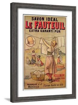 Poster for Le Fauteuil Soap-French School-Framed Giclee Print