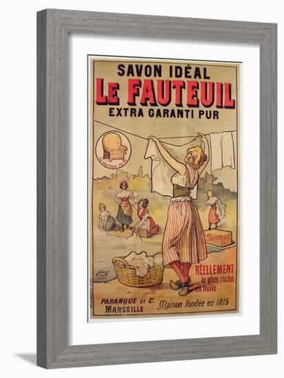 Poster for Le Fauteuil Soap-French School-Framed Giclee Print