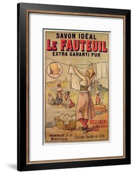 Poster for Le Fauteuil Soap-French School-Framed Giclee Print