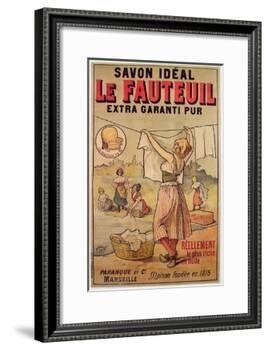 Poster for Le Fauteuil Soap-French School-Framed Giclee Print