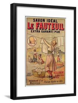 Poster for Le Fauteuil Soap-French School-Framed Giclee Print