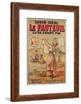 Poster for Le Fauteuil Soap-French School-Framed Giclee Print