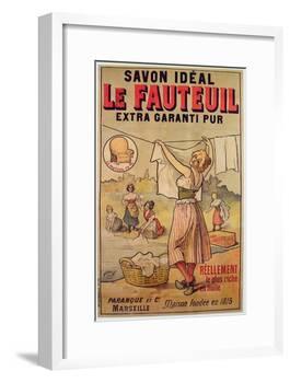 Poster for Le Fauteuil Soap-French School-Framed Giclee Print