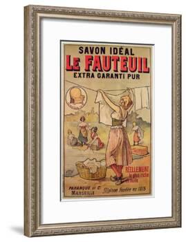 Poster for Le Fauteuil Soap-French School-Framed Giclee Print