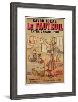 Poster for Le Fauteuil Soap-French School-Framed Giclee Print