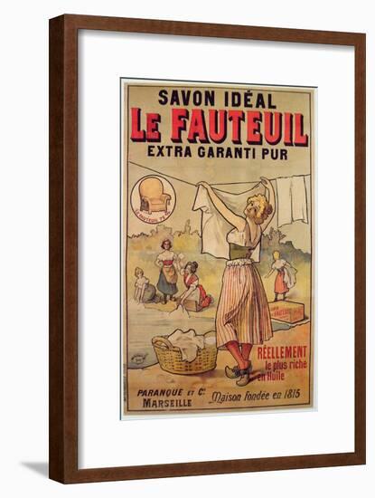 Poster for Le Fauteuil Soap-French School-Framed Giclee Print