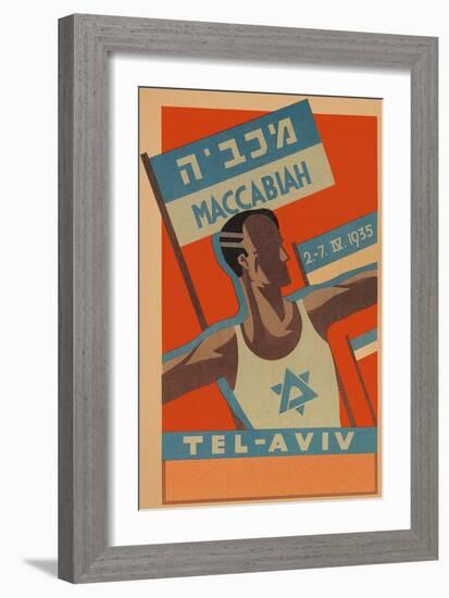 Poster for Maccabiah Track Meet-null-Framed Premium Giclee Print